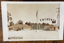 Beautiful Vesta Court, Lebanon, MO ROUTE 66 Postcard Real Photo RPPC Vintage
