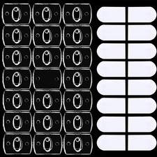 100 Mini Self-Adhesive Cable Clips for Outdoor Light and Wire Organization