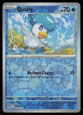 QUAXLY 050/193 COMMON PALDEA EVOLVED POKEMON REVERSE HOLO NM/M
