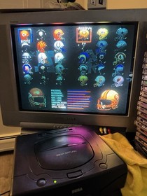 Sega Saturn Model 2 Console W/ Controller Cables 4 Games Tested Working