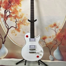 LP Custom Alpine White Guitar Mahogany Body Buckethead Signature 24 frets