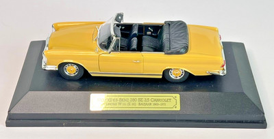 Faller 1:43 Scale Memory Cars 1969 Mercedes Benz 280 SE 3.5 Cabrio