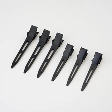 V10PCS Black Duckbill Hair Clips Nonslip Alligator Hair Clips Barber Salon