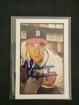 1953 Reprint Bowman Color Set Break #99 Warren Spahn In Person Autograph No Coa