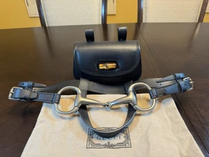 Sac taille neuf authentique Gucci bambou Horsebit logo