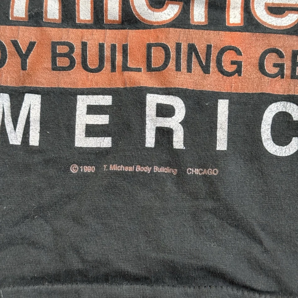 Винтажный 90-х T MICHAEL BODYBUILDING Майка мужской размер L стрингер тренировки - Изображение 3 из 4