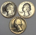 1965, 1966, 1967 Gem BU SMS Washington Quarters.