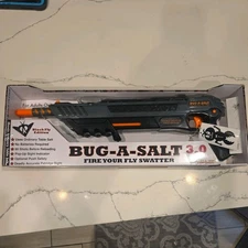Bug-A-Salt Black Grey Original Salt Gun Kills Flying Insects Bugs Assault 3.0