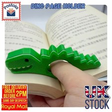 Dinosaur Page Holder Bookmark Reading Gift Cute Dino Finger Page holder