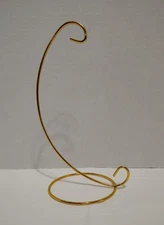 Ornament Display Stand Holder Ornament Hanger 9" Gold tone NEW