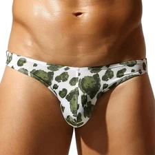 Seobean Men's Camouflage Print Briefs Breathable Comfortable Sexy Underwear