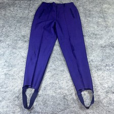 The Limited Stirrup Pants Size 8 Purple Rayon Blend Spandex Stretch Vintage 80s
