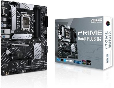 ASUS Prime B660-PLUS D4 Gaming Mainboard Sockel Intel LGA 1700 (Intel B660, ATX)
