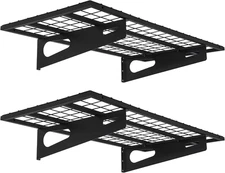 2-Pack 1.5X3Ft Garage Shelving 17.7-Inch-By-35.8-Inch Wall Shelf Garage Storage 