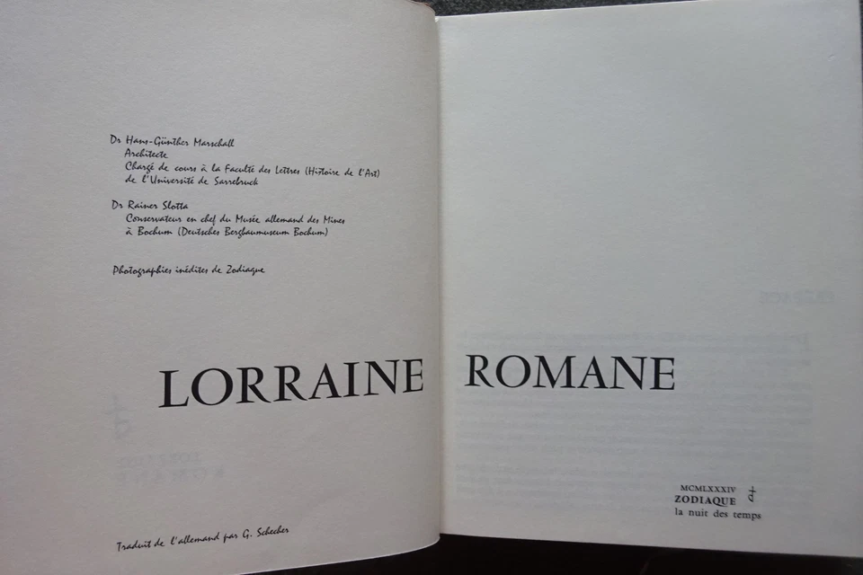 LORRAINE ROMANE-1984-HISTOIRE-ÉDITIONS DU ZODIAQUE-COLLECTION LA NUIT DES TEMPS - Photo 2/4