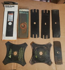 Lawn Edger Blades Stick and Star Lot of 8