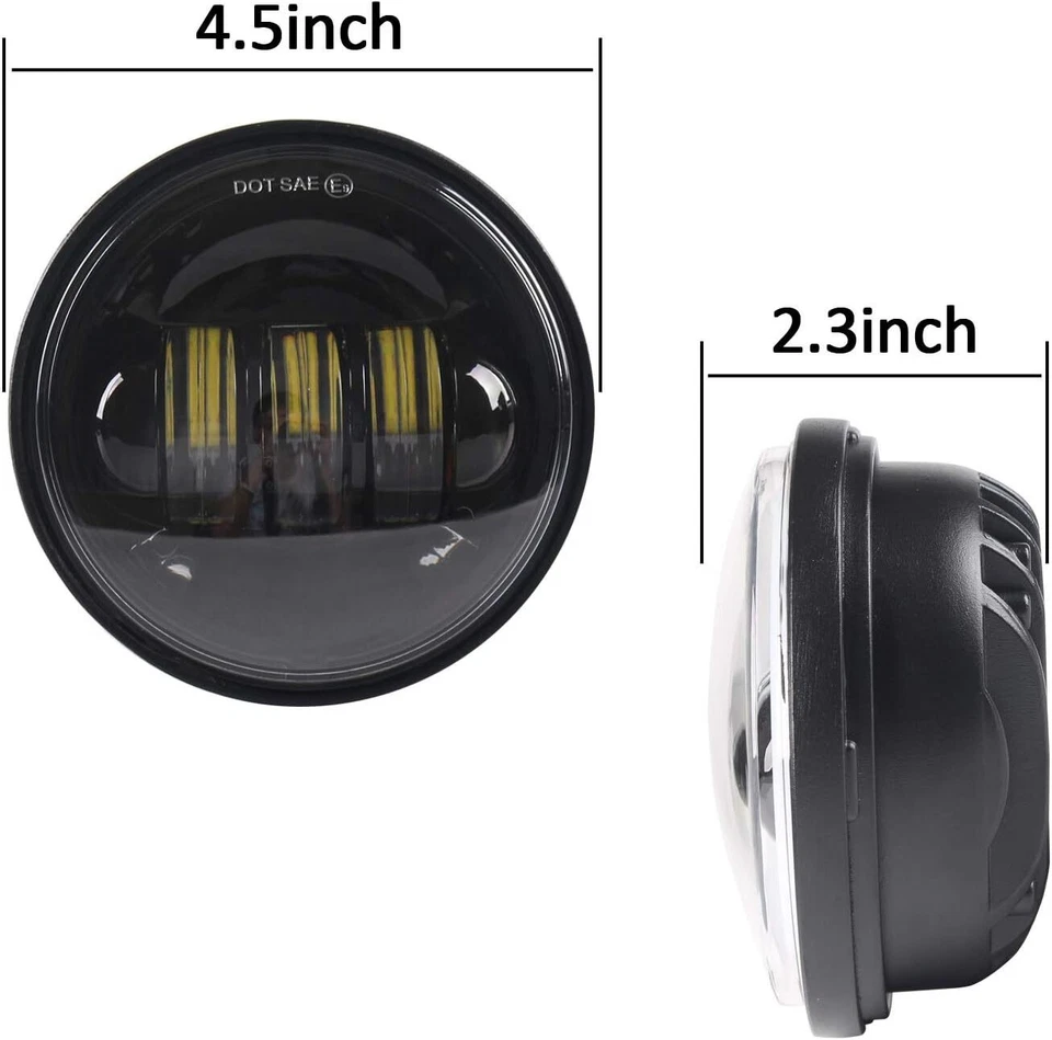 Luz antiniebla de paso LED DRL de 4,5" para Pontiac Firebird 1993-2002 Trans Am 40W Foto 3 de 4