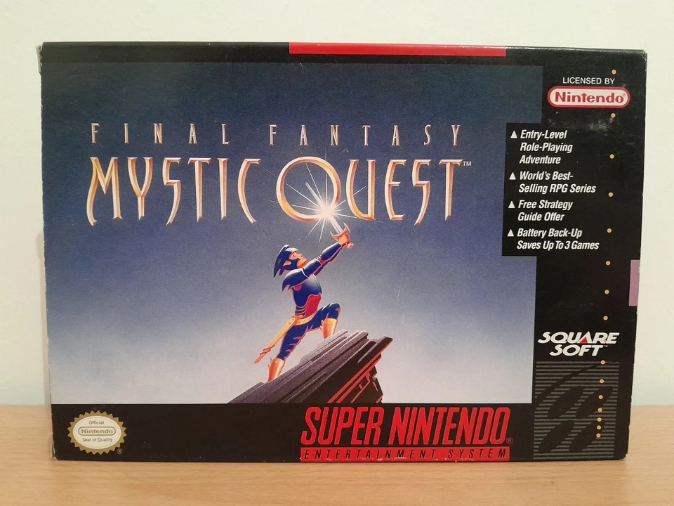 Mystic Quest | Super Nintendo SNES, NTSC US | Complete CIB, Collectible - Image 3 of 4