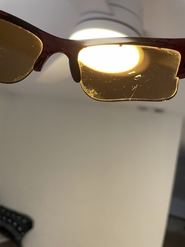 Oakley Sonnenbrille Herren Flak Burgundy Schwarz Halbrand "LESEN" - Bild 10 von 11