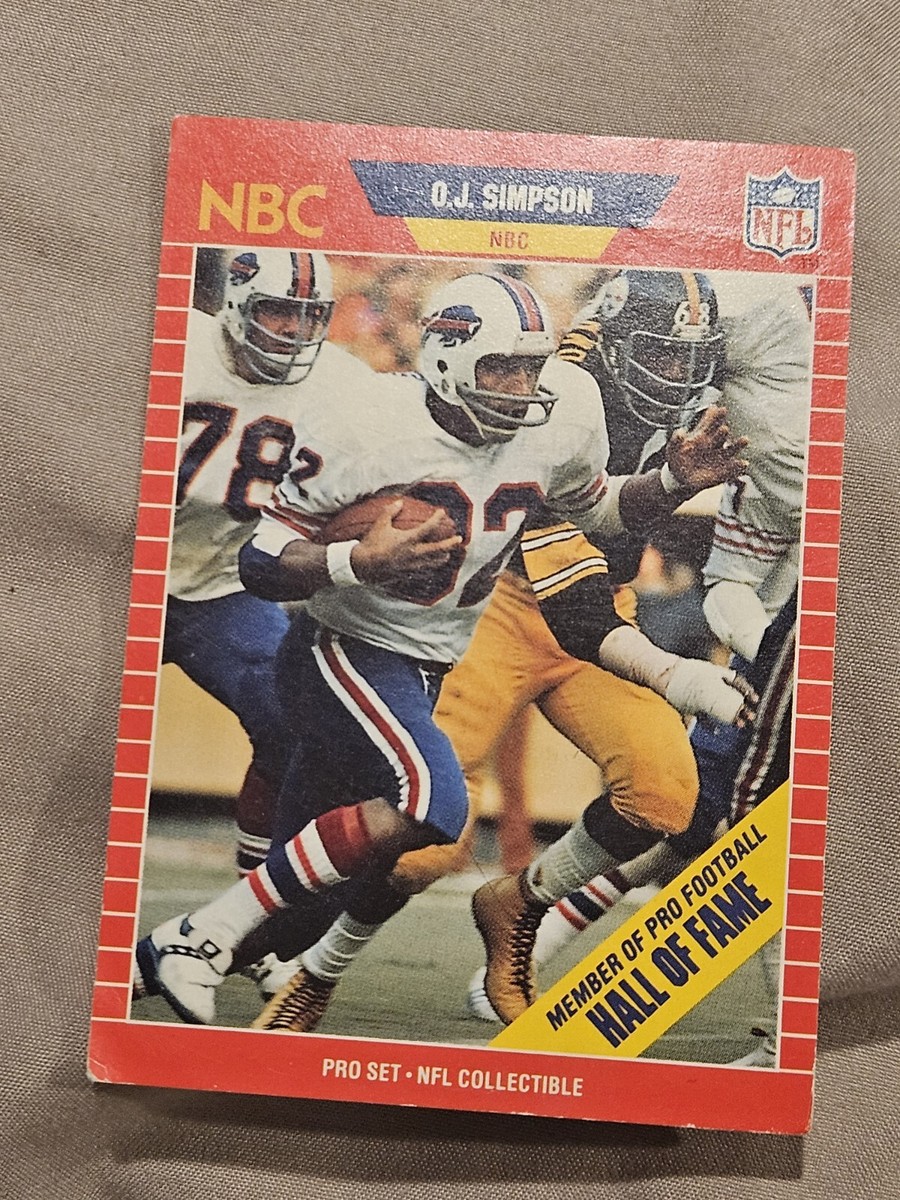 1989 Pro Set OJ SIMPSON NBC ANNOUNCER Football Card #29 | eBay