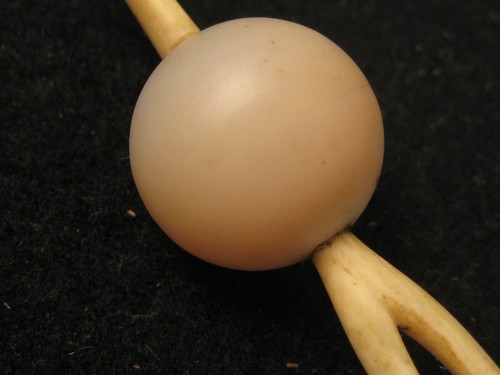 ANTIGUO JAPONÉS EDO ERA c.1760 PIEZA DE PELO KANZASHI HUESO PIEDRA REDONDA PRECIOSA - Imagen 11 de 24