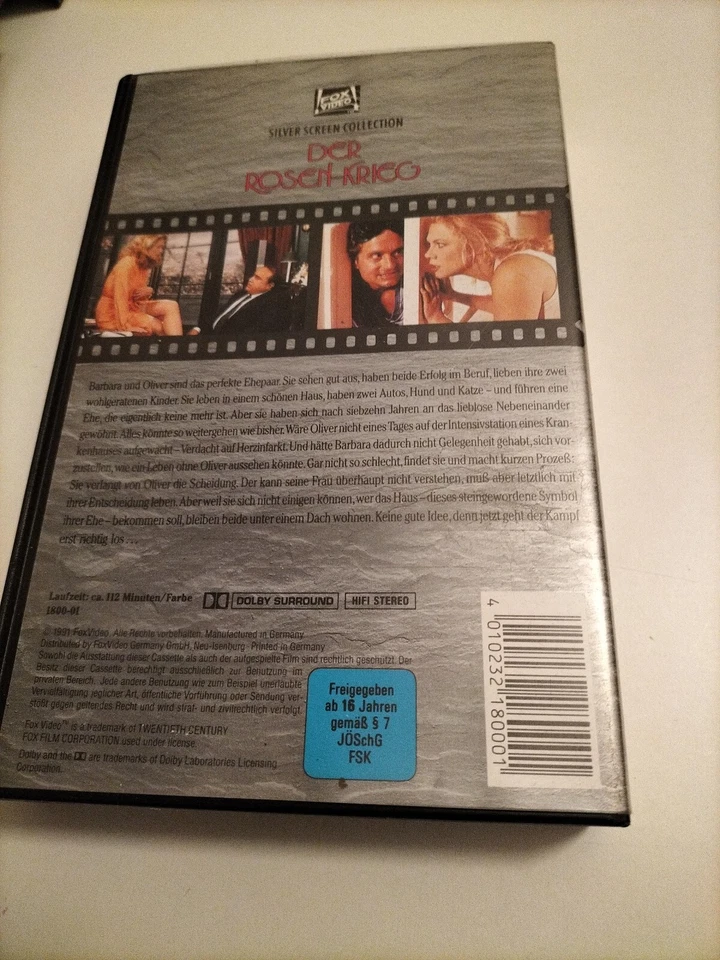 Der Rosen-Krieg Michael Douglas Kathleen Turner Danny DeVito VHS VIDEO Kassette - Bild 2 von 3