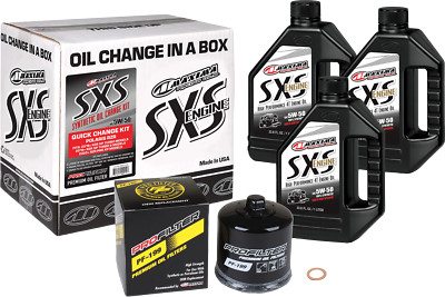 MAXIMA Sxs Quick Change Kit 5w 50 With Black Oil Filter 90-189013-TXP