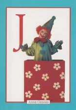 1995 Anne Geddes J is for Jack-in-the-Box 4"x6" Postcard 14309a