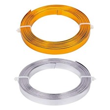 5mm Wide Aluminum Flatwire Bendable Anchor Bezel Strip Earring
