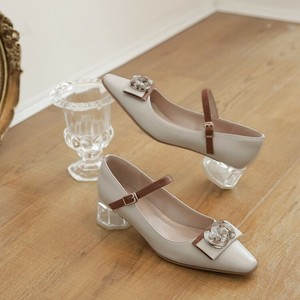 clear dress shoes with rhinestones