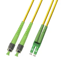 6M (19.68ft) OS2 FC/APC to LC/APC Fiber Optic Cable Duplex Singlemode 9/125