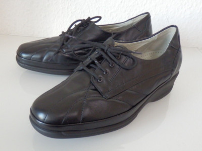 Waldläufer Schnürschuhe Leder Schwarz Weite K Gr. 38, 41,5,  43
