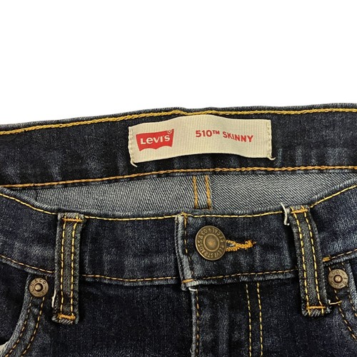 Jeans ajustados azules Levi's 510 para niños 16R 28W 29L denim elástico - Imagen 4 de 12