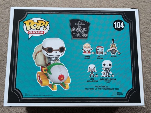 Damaged Box | Jack on Snowmobile Nightmare Before Christmas Funko Pop Rides #104 - Picture 6 of 7