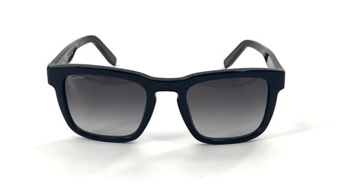 Occhiali da sole Salvatore Ferragamo SF827S-001 montatura quadrata nera nuovi Made in Italy - Foto 2 di 6