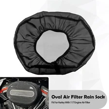 Black Air Cleaner Rain Sock Cover Dustproof Fit For Harley 114 117 Engine Filter