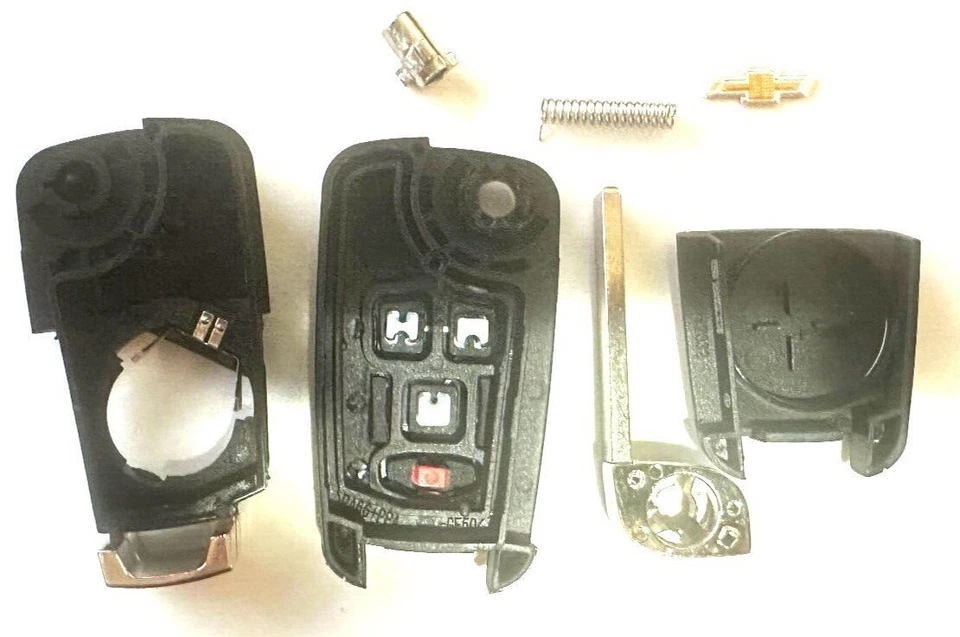 FUNDA para Chevrolet Llave Remota Abatible 2010-2017 4 Botones Chevy LOGO Foto 2 de 4