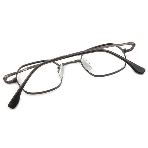 Small Light Titanium Glasses Frame Narrow Lenses Thin Square Metal Eyeglasses - Picture 19 of 19