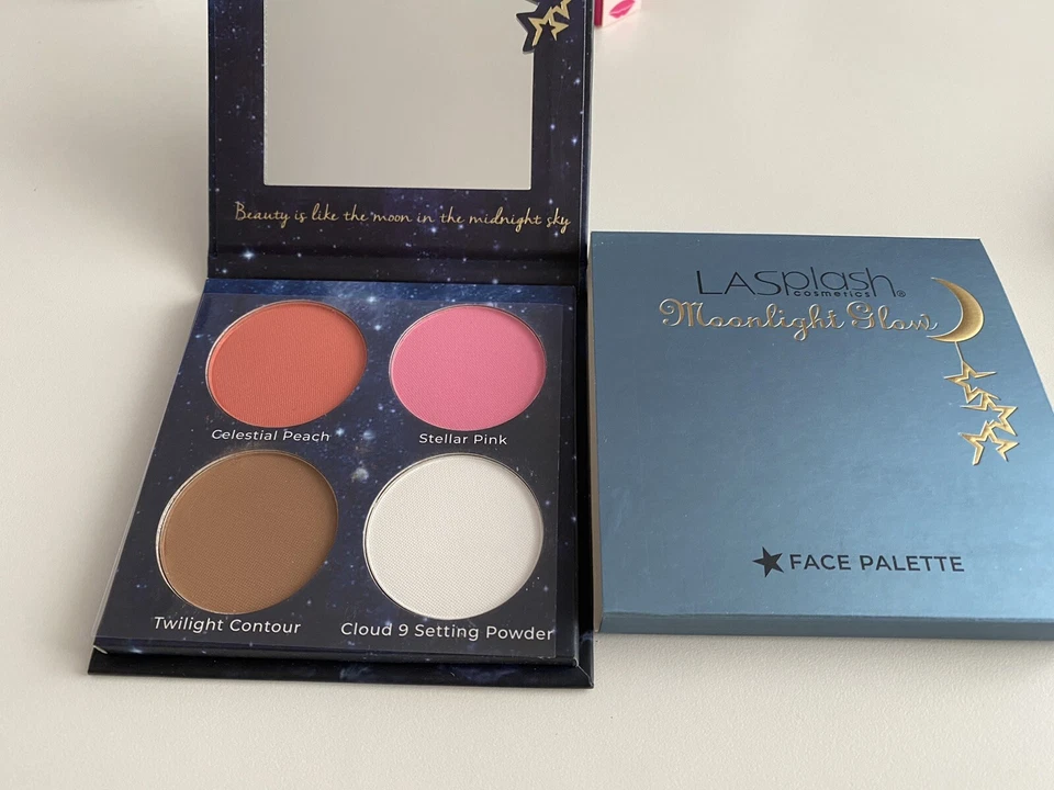 NEU +++ Moonlight Glow 4 Shades Face Palette - LaSplash Cosmetics UVP 29 EUR NEU