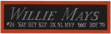 WILLIE MAYS Giants NAMEPLATE AUTOGRAPHED Signed BAT-JERSEY-BASEBALL-PHOTO-CAP