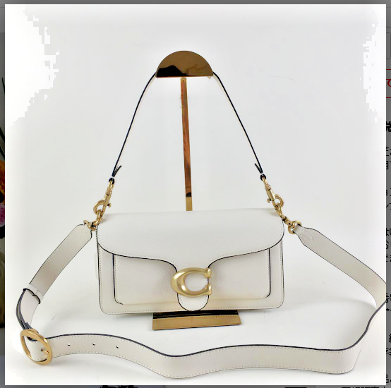 新品 COACH タビー ショルダー バッグ 26 ホワイト CH857 COACH CH857 Tabby Shoulder Bag 26 Polished Pebble Leather White