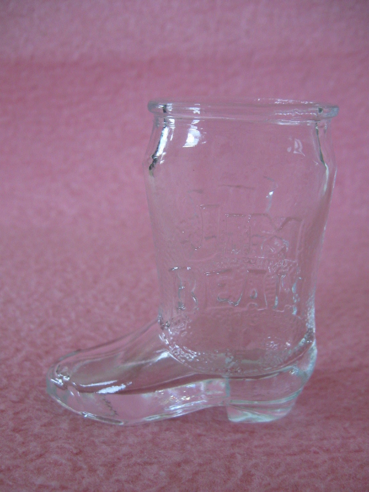 Jim Beam Boot Shaped Shot Glass Jigger Toothpick Holder eBay