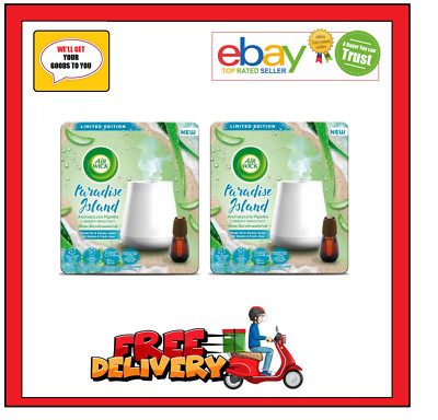 2 x Air Wick Essential Mist Diffusoren Paradise Island.  Figi Wasser & Frische Aloe