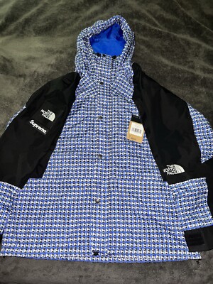 Supreme x The North Face Studded Mountain Light Jacket Royal Size L Brand New