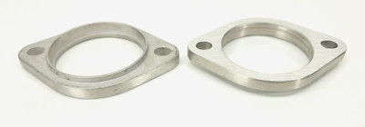2x 304 Stainless Steel 3'' ID Exhaust Flange 2 Holes 3/8'' thick downpipe turbo