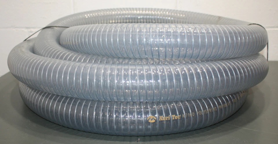 Kuri Tec Polyspring Suction & Transfer Hose K7160, 2-1/4" x 25ft, Food Grade PVC - Image 2 of 4