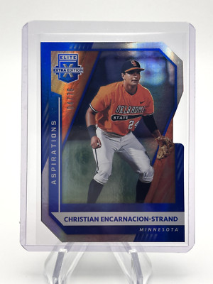CHRISTIAN ENCARNACION-STRAND 2021 PANINI ELITE EXTRA EDITION BLUE DIE CUT /76