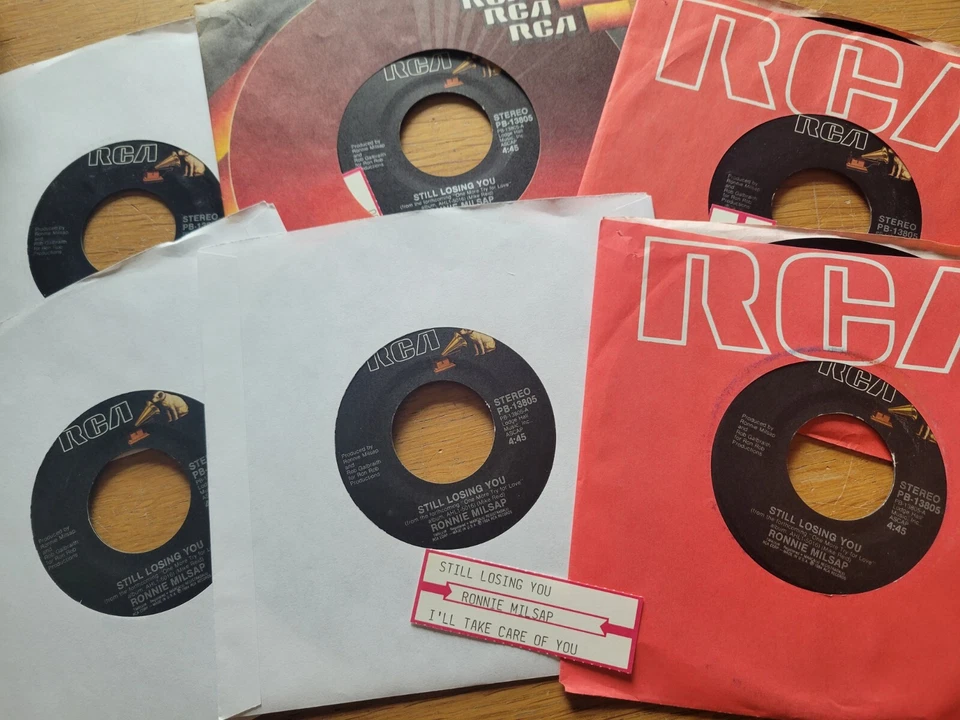 RONNIE MILSAP Job Lot 68 COUNTRY POP 7" 45rpm Still Losing You Inside Show Her - Image 3 of 4