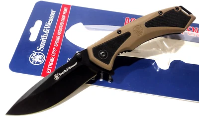 Smith & Wesson Extreme OPS Spring Open Assisted Tactical Folding Pocket Knife