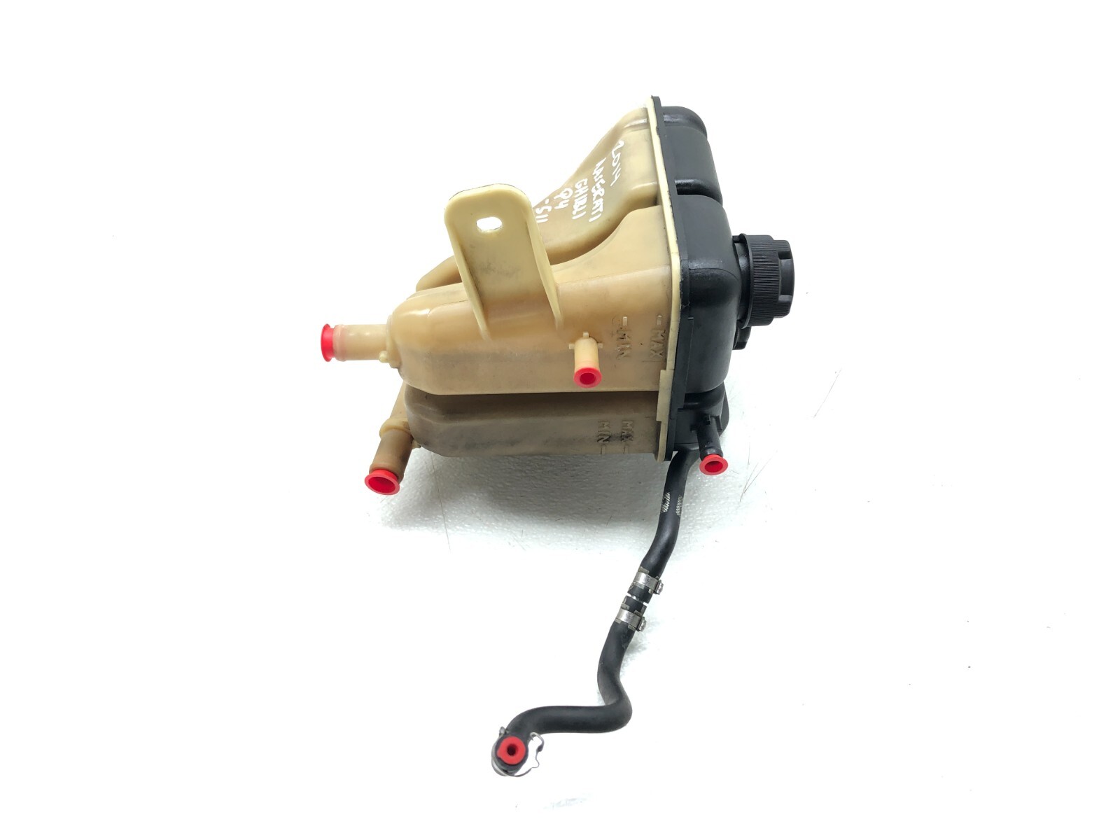 2014-2019 MASERATI GHIBLI SQ4 3.0L COOLANT EXPANSION TANK RESERVOIR W/ CAPS OEM.